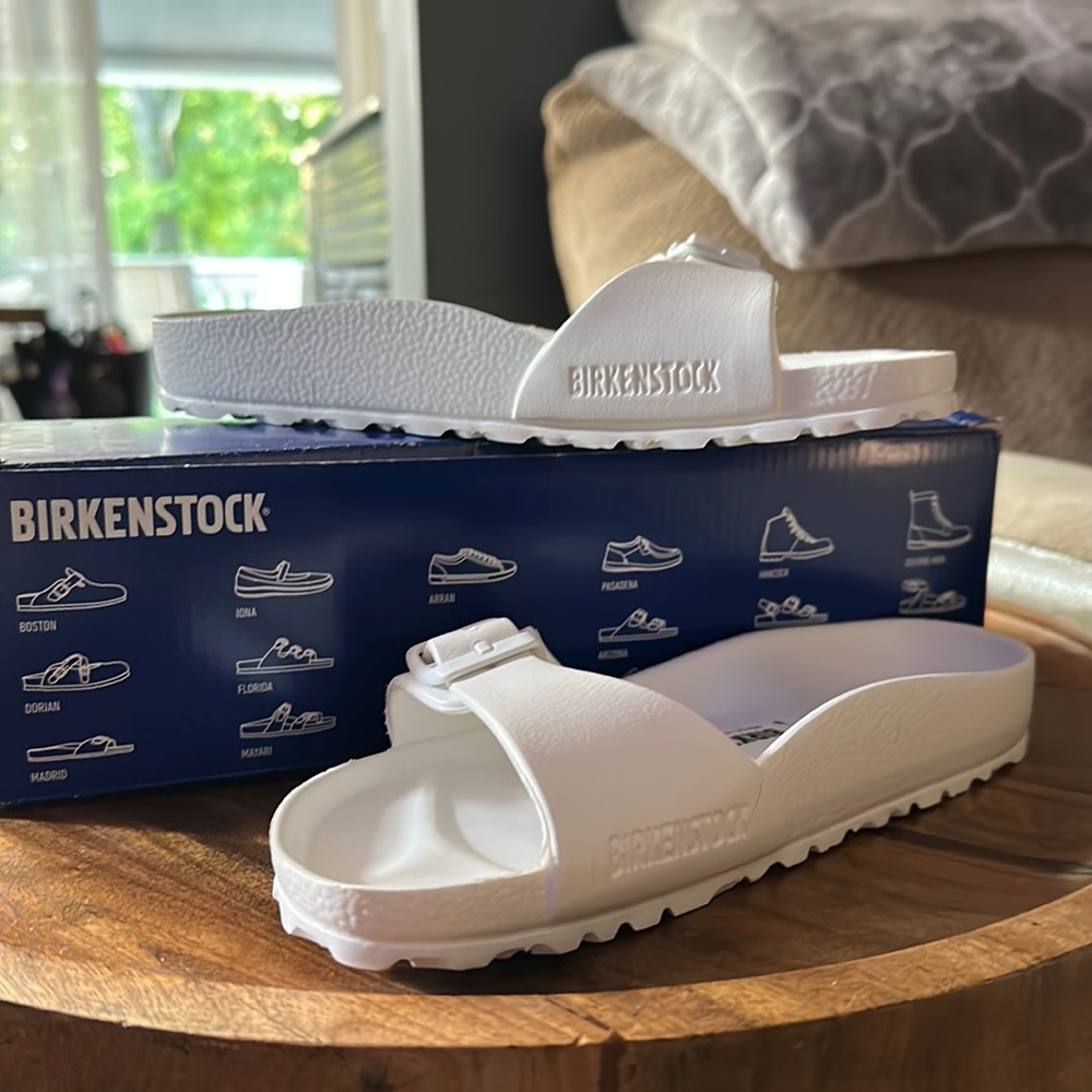 WHITE Madrid EVA Birkenstock // NWT // NEVER WORN // WHITE // size 36 //